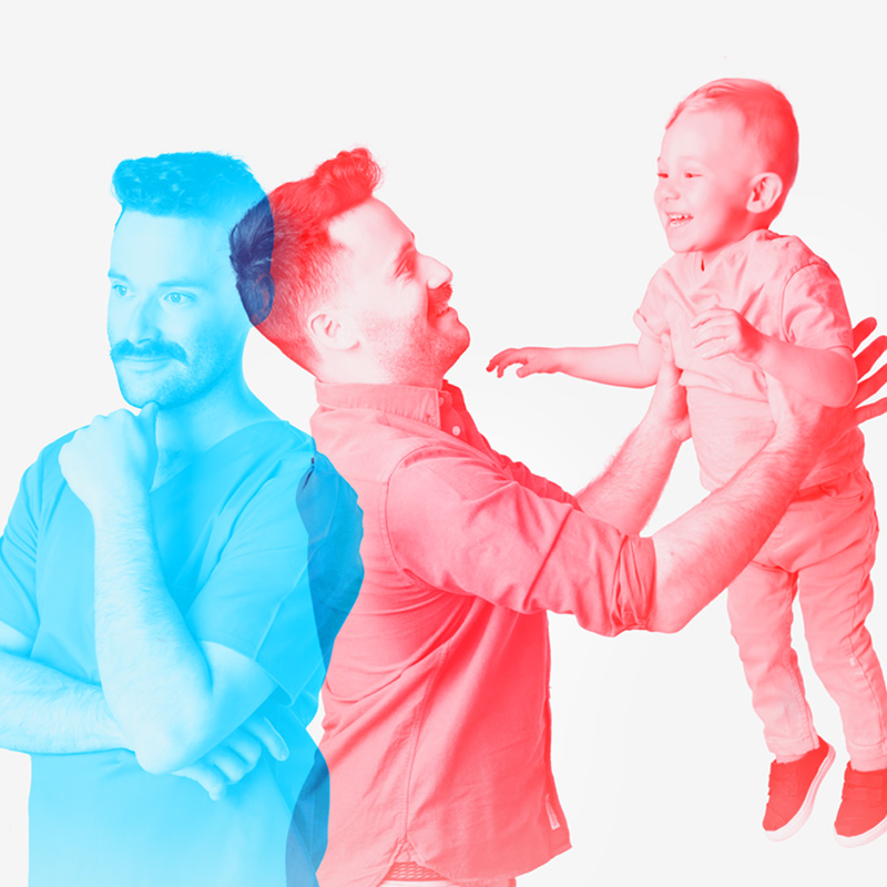 Infirmier auxiliaire et papa - Carrières Serenis